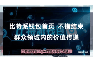 比特派钱包首页  不错结束群众领域内的价值传递