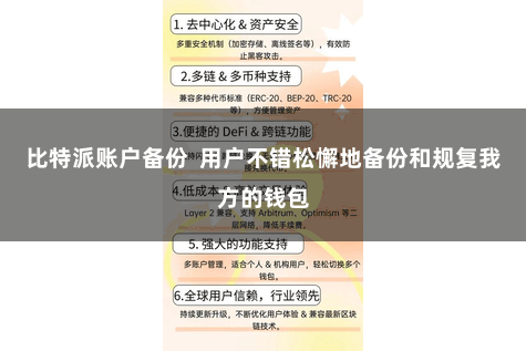 比特派账户备份  用户不错松懈地备份和规复我方的钱包